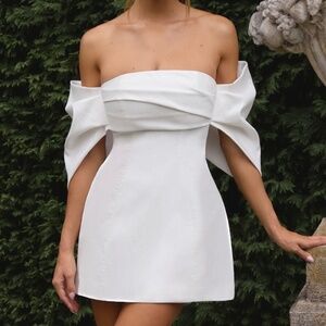 Baby Boo Brielle White mini dress